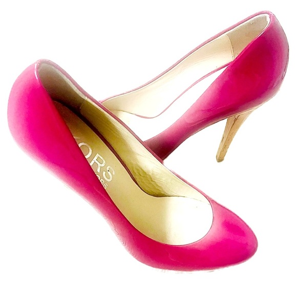 Michael Kors Fuchsia Patent Leather Shoes 37 6.5 - Picture 3 of 9